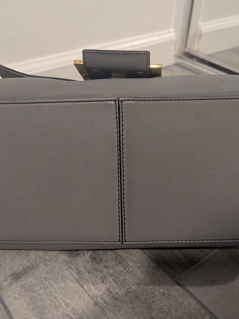 Fendi Mama Forever Large Baguette Light Gray Shoulder Bag - Picture 6 of 15